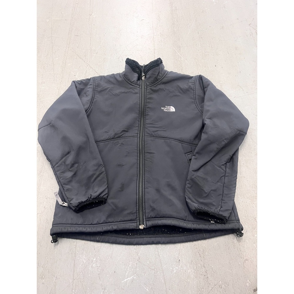 The North Face‎ Summit Series Jacket Womens Large Black Sherpa Lined Full Zip